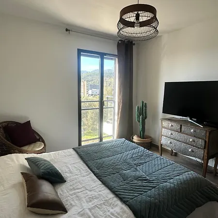 Vue Panoramique Montagne Lägenhet Bastia (Corsica)